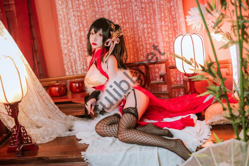 高质量coser@二佐Nisa - 碧蓝大凤旗袍+玉藻前神话礼装[61P/627M]