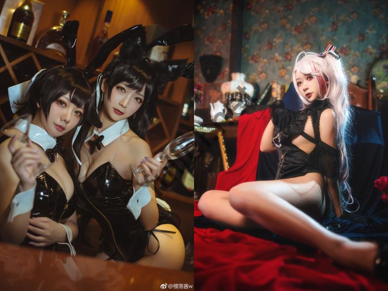 高质量coser@樱落酱w 写真作品19套合集[225P+2V/1.60G]